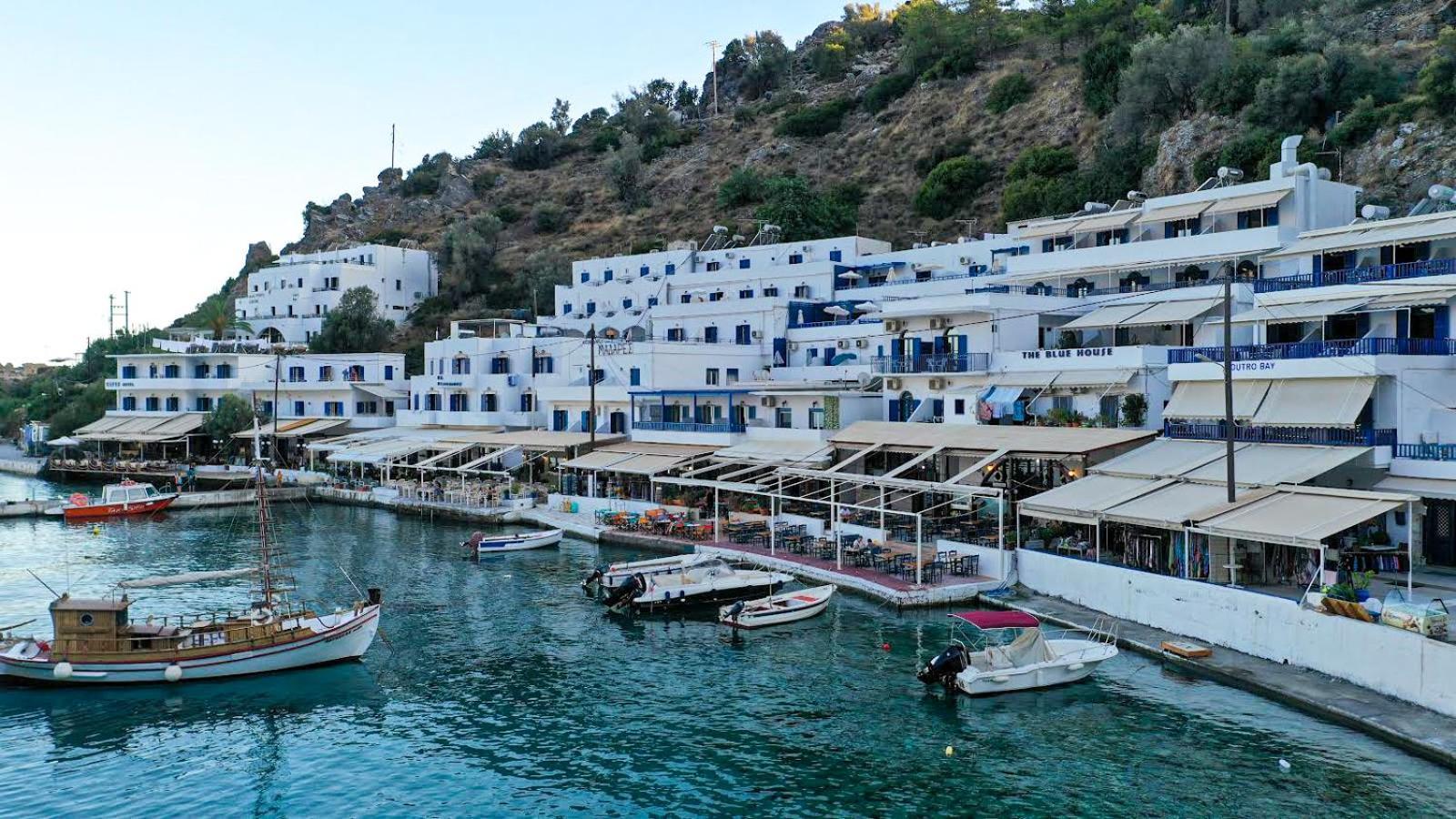 Hotel The Blue House Loutro Exteriér fotografie