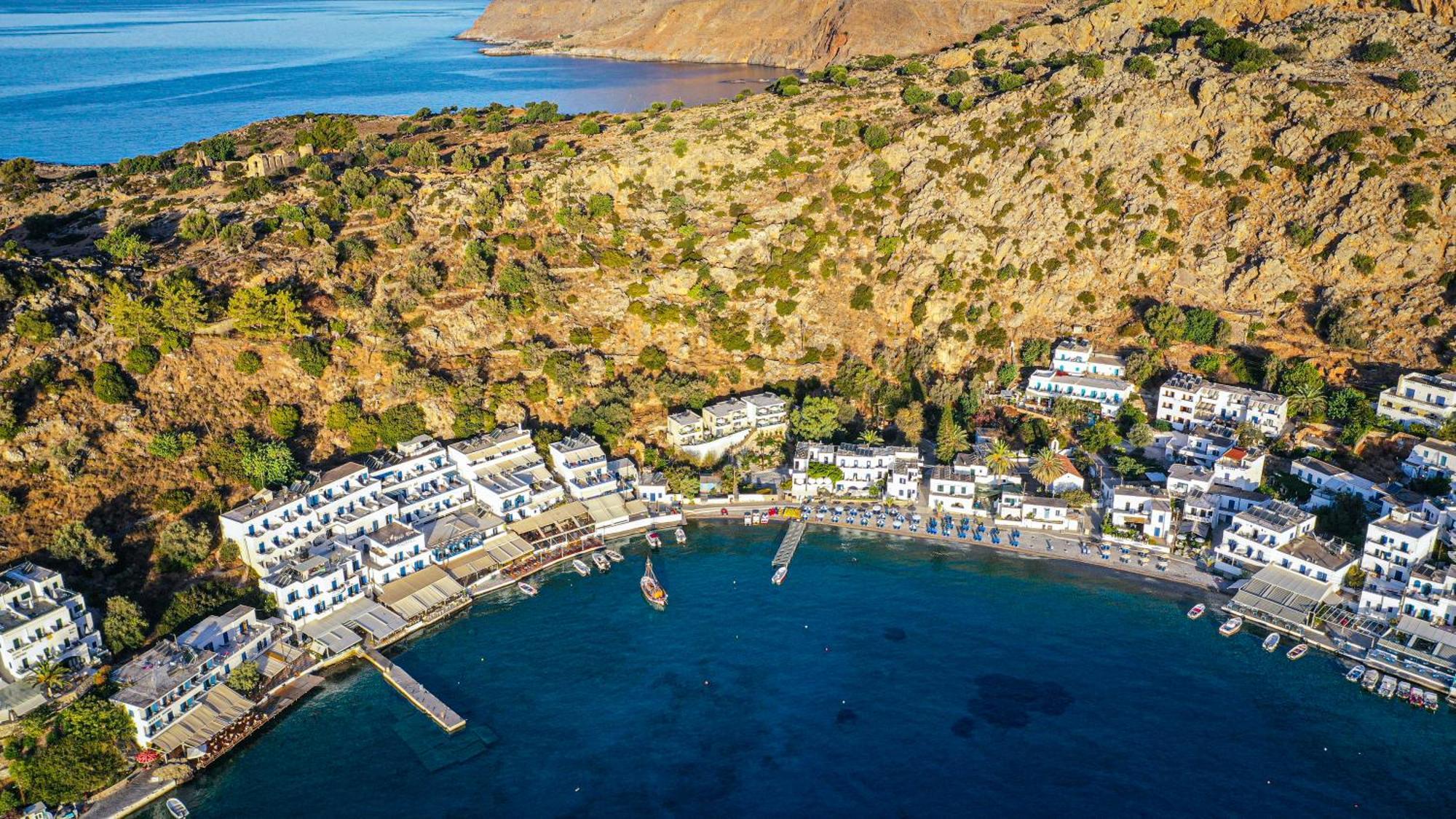 Hotel The Blue House Loutro Exteriér fotografie