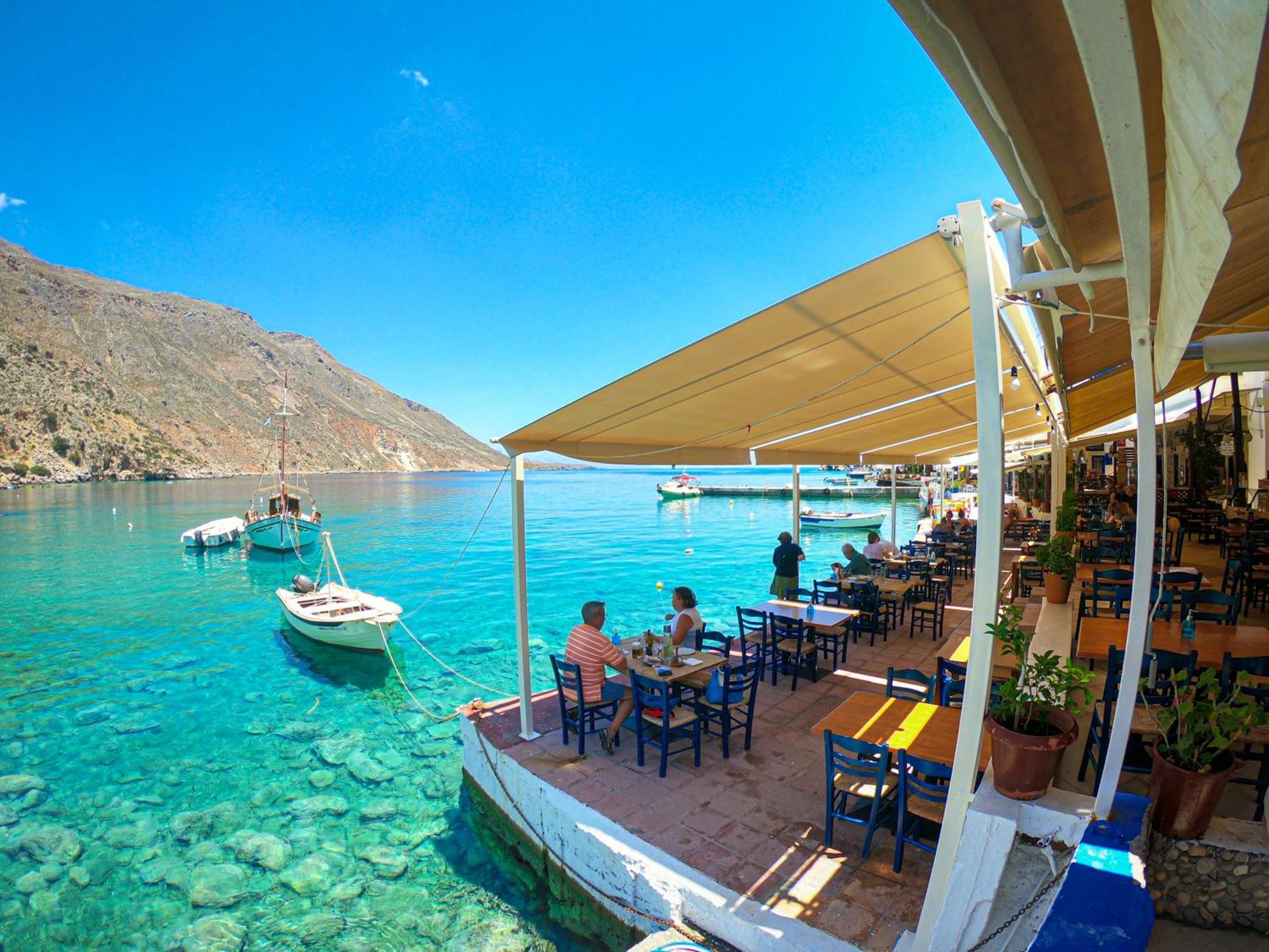 Hotel The Blue House Loutro Exteriér fotografie