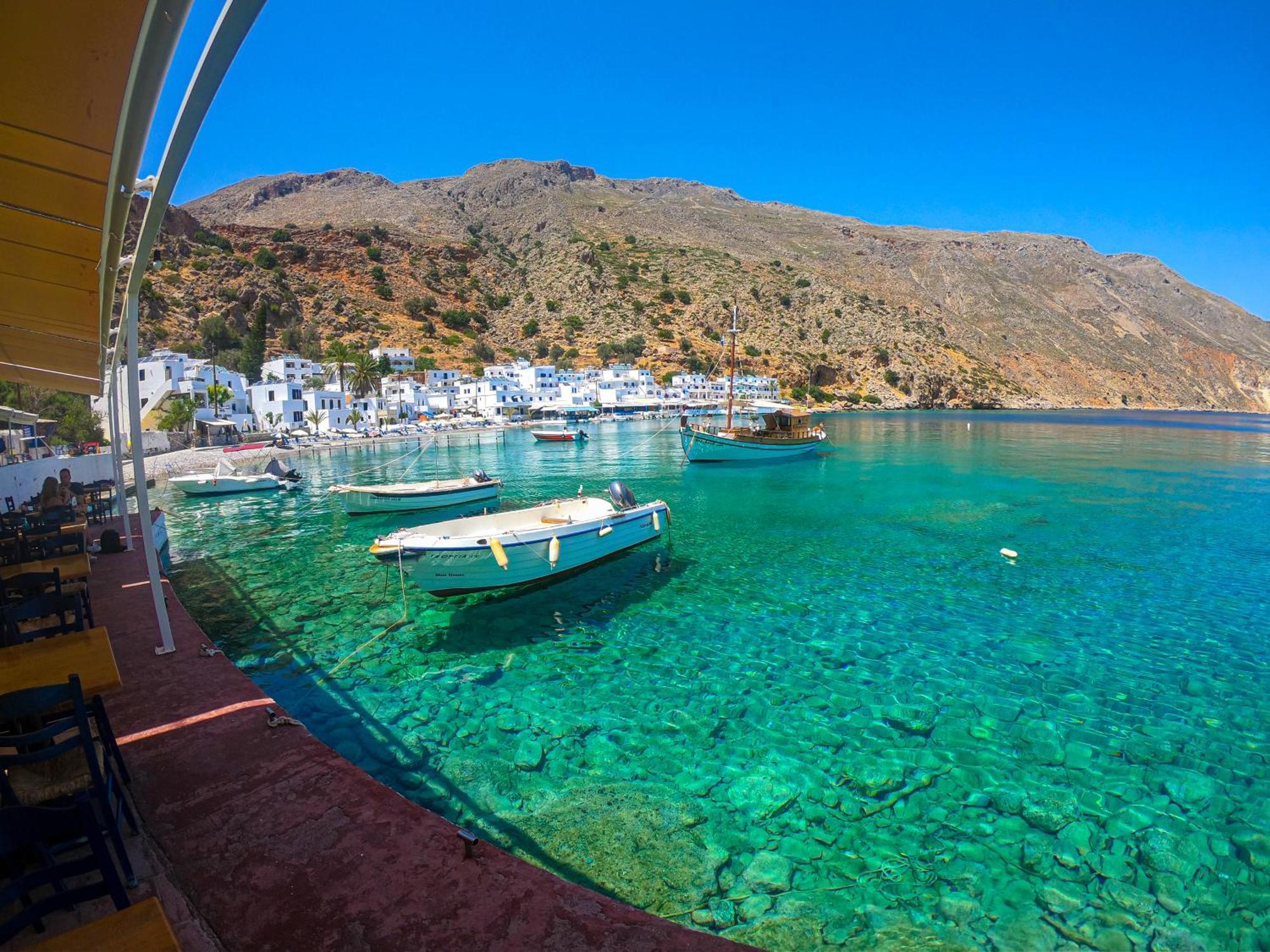 Hotel The Blue House Loutro Exteriér fotografie